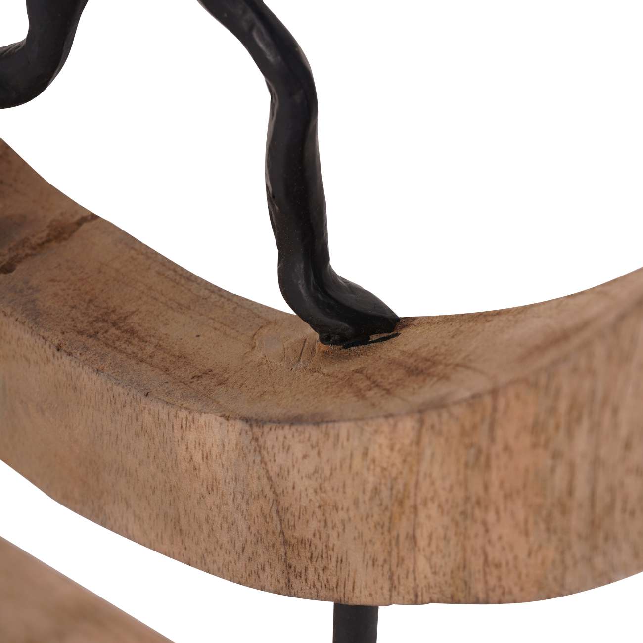 Playful People in Sculpture on Wooden Stand